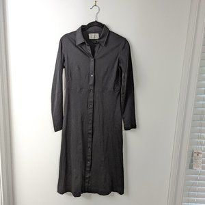 Everlane silky cotton shirtdress, xxs